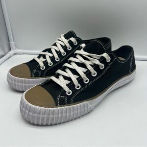 PF Flyers Sneakers Black Gum Toe Canvas Low-Top Men’s 9 Women's 10.5
